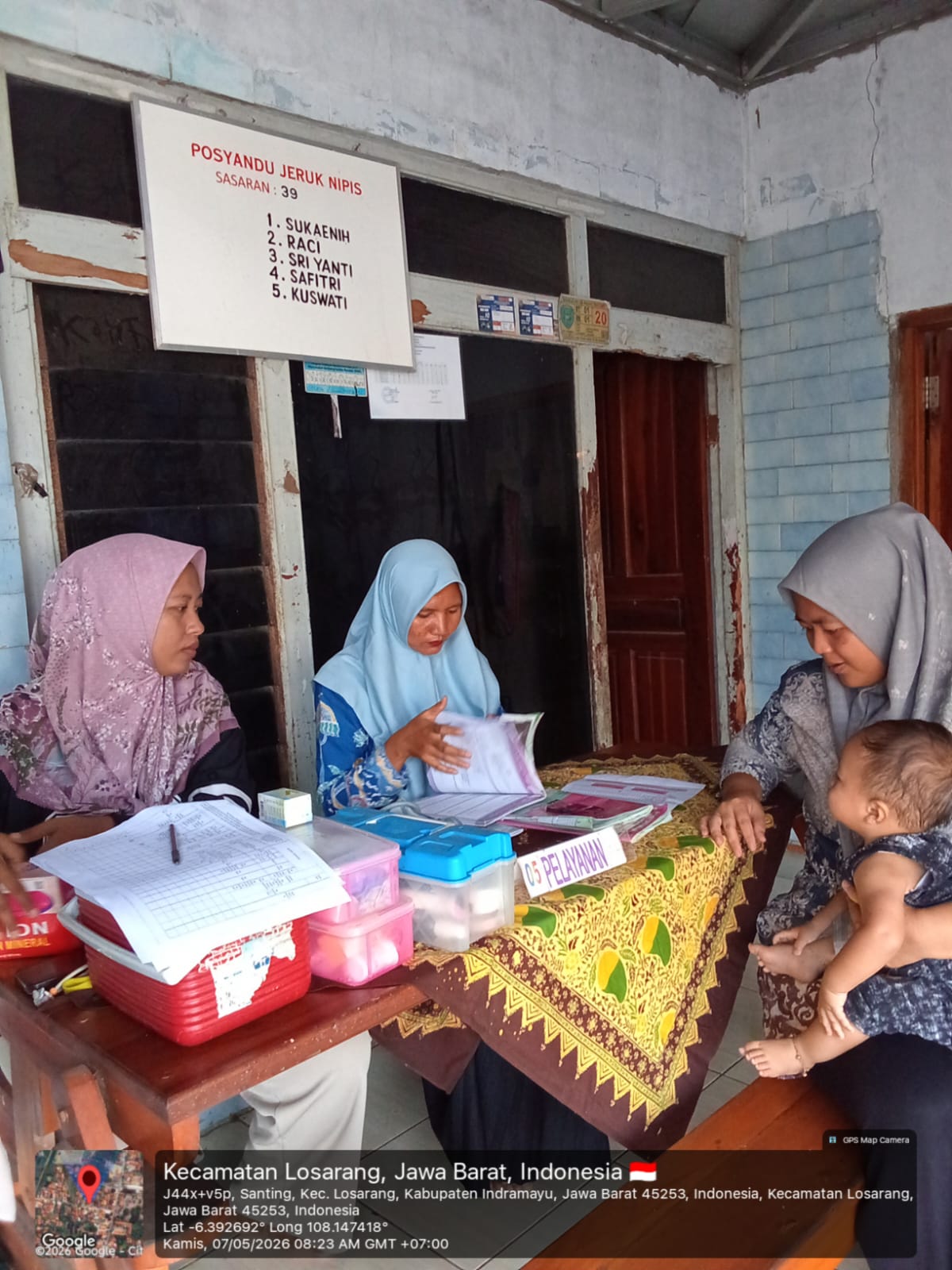 Jadwal Posyandu ILP Jeruk Nipis Bulan Mei 2026 Jumlah Sasaran 39 Semua Siklus hidup.