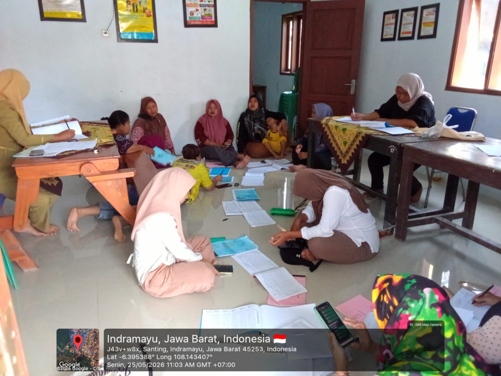 Laporan bulanan Posyandu bulan Mei bertempat di Gedung Posyandu Jeruk Keprok