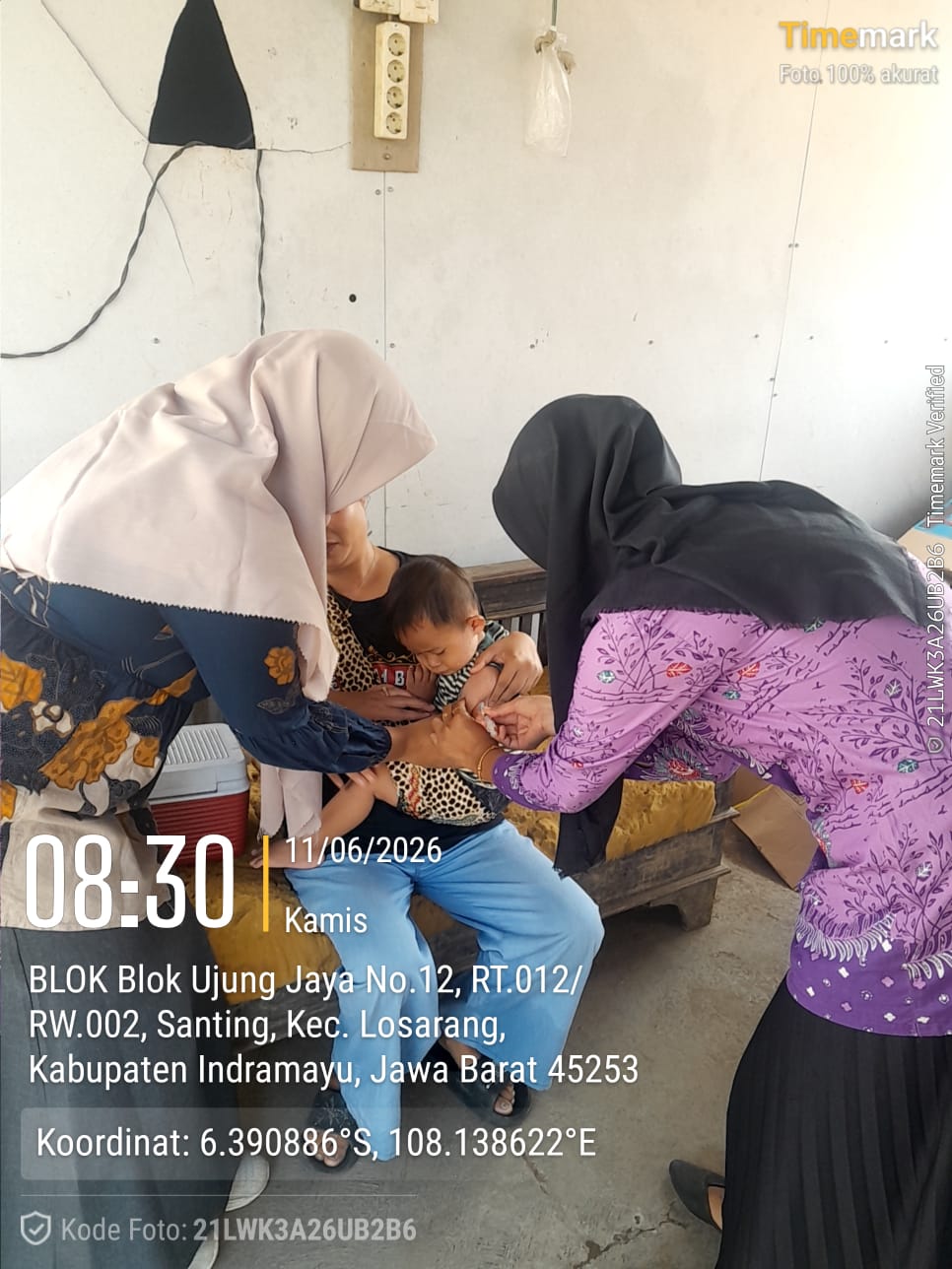 Posyandu ILP Jeruk Garut Blok Ujung Jaya RT.012